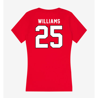 Tampa - NCAA Beach Volleyball : Angel Williams - Women's V-Neck T-Shirt-1