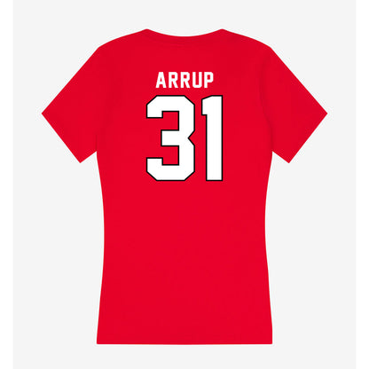 Tampa - NCAA Men's Lacrosse : Desi Arrup - Women's V-Neck T-Shirt-1