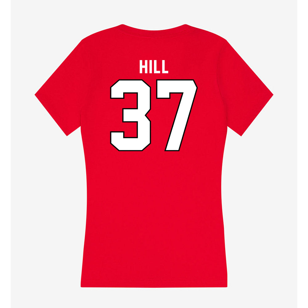 Tampa - NCAA Baseball : Garrett Hill - Women's V-Neck T-Shirt-1