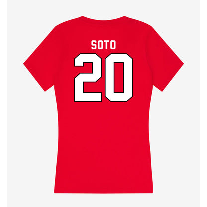 Tampa - NCAA Baseball : Javier Soto - Women's V-Neck T-Shirt-1