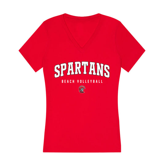 Tampa - NCAA Beach Volleyball : Hailey Peterson - Women's V-Neck T-Shirt-0