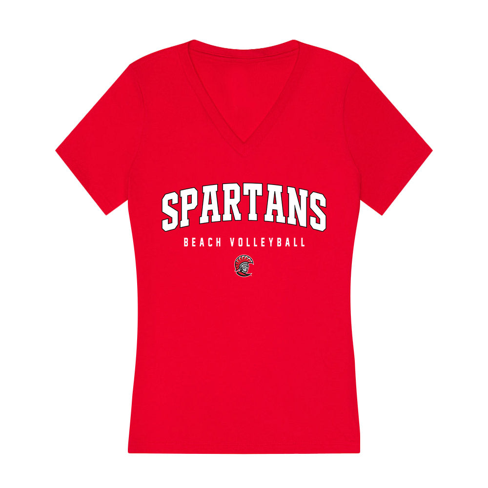 Tampa - NCAA Beach Volleyball : Angel Williams - Women's V-Neck T-Shirt-0