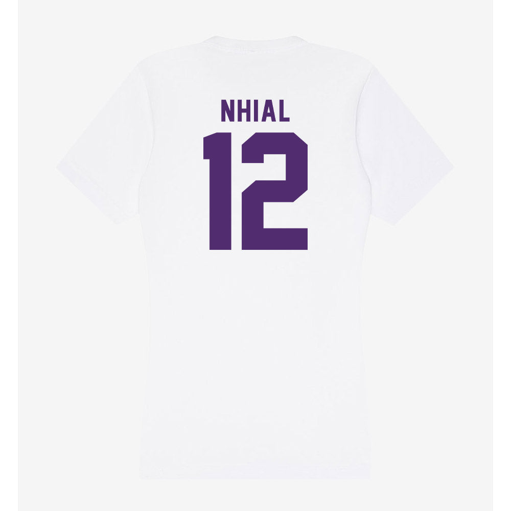 Albion - NCAA Women's Basketball : Anyieth Nhial - Women's V-Neck T-Shirt-1
