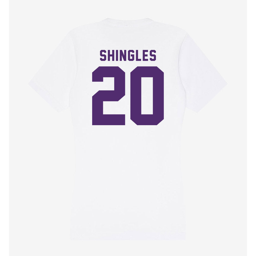 Albion - NCAA Softball : Sophia Shingles - Women's V-Neck T-Shirt-1