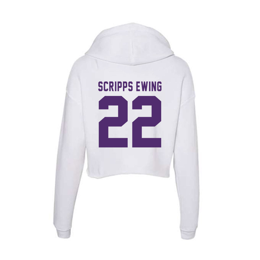 Albion - NCAA Men's Soccer : Connor Scripps Ewing - Women's Crop Fleece Hoodie-1