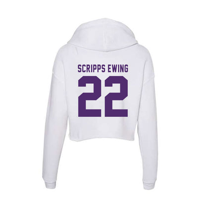 Albion - NCAA Men's Soccer : Connor Scripps Ewing - Women's Crop Fleece Hoodie-1