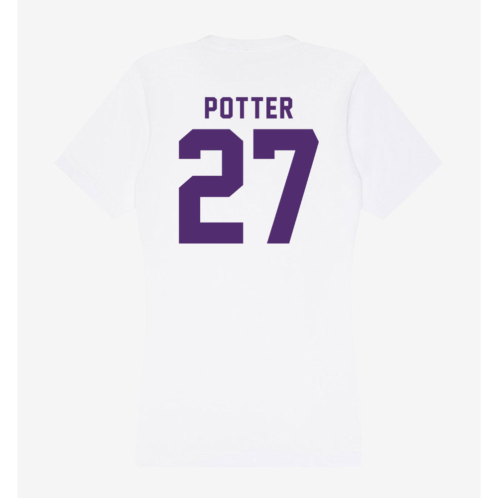 Albion - NCAA Football : Jayden Potter - Women's V-Neck T-Shirt-1