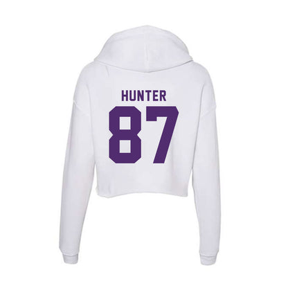 Albion - NCAA Football : Amarr Hunter - Women's Crop Fleece Hoodie-1