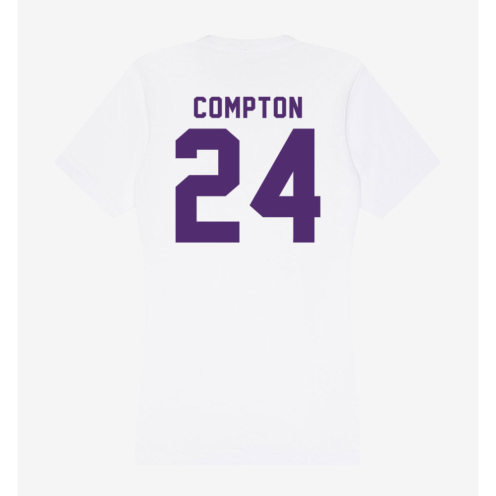 Albion - NCAA Men's Lacrosse : Matthew Compton - Women's V-Neck T-Shirt-1