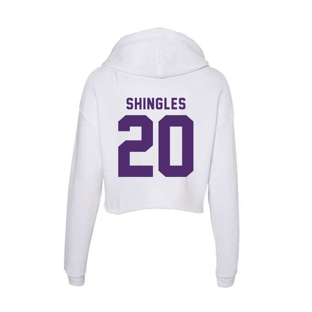 Albion - NCAA Softball : Sophia Shingles - Women's Crop Fleece Hoodie-1