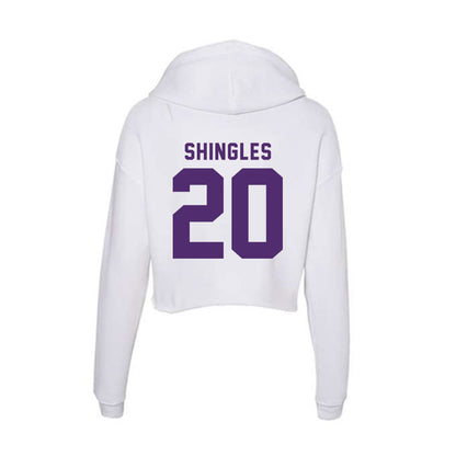 Albion - NCAA Softball : Sophia Shingles - Women's Crop Fleece Hoodie-1