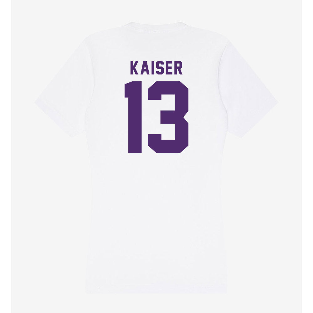 Albion - NCAA Men's Soccer : Diego Kaiser - Women's V-Neck T-Shirt-1