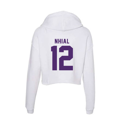 Albion - NCAA Women's Basketball : Anyieth Nhial - Women's Crop Fleece Hoodie-1