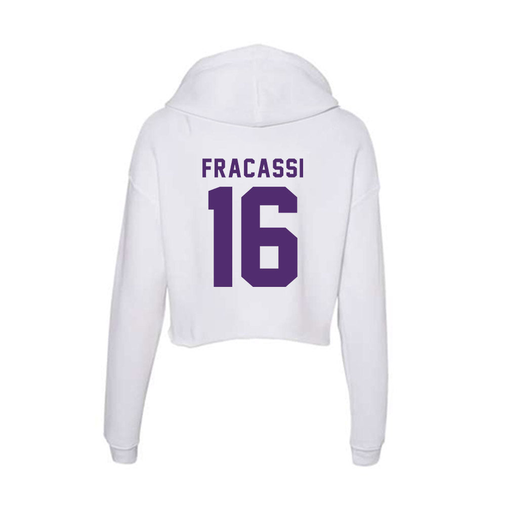 Albion - NCAA Football : Braden Fracassi - Women's Crop Fleece Hoodie-1