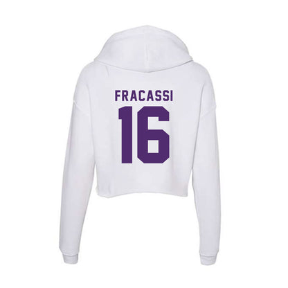 Albion - NCAA Football : Braden Fracassi - Women's Crop Fleece Hoodie-1