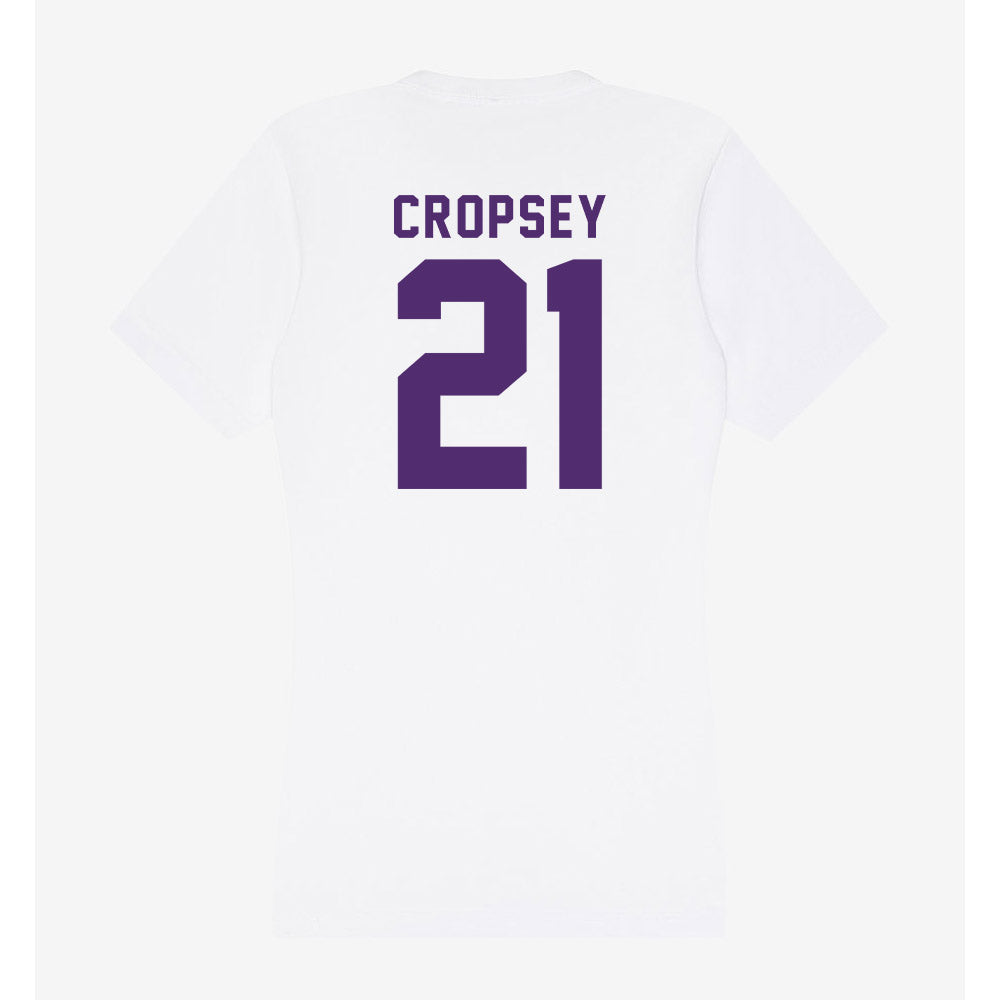 Albion - NCAA Football : Cameron Cropsey - Women's V-Neck T-Shirt-1