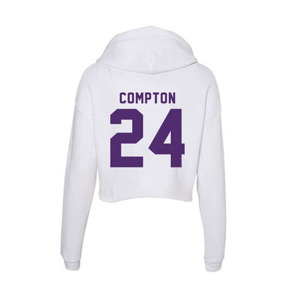 Albion - NCAA Men's Lacrosse : Matthew Compton - Women's Crop Fleece Hoodie-1
