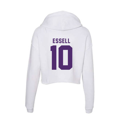 Albion - NCAA Men's Basketball : Cameron Essell - Women's Crop Fleece Hoodie-1