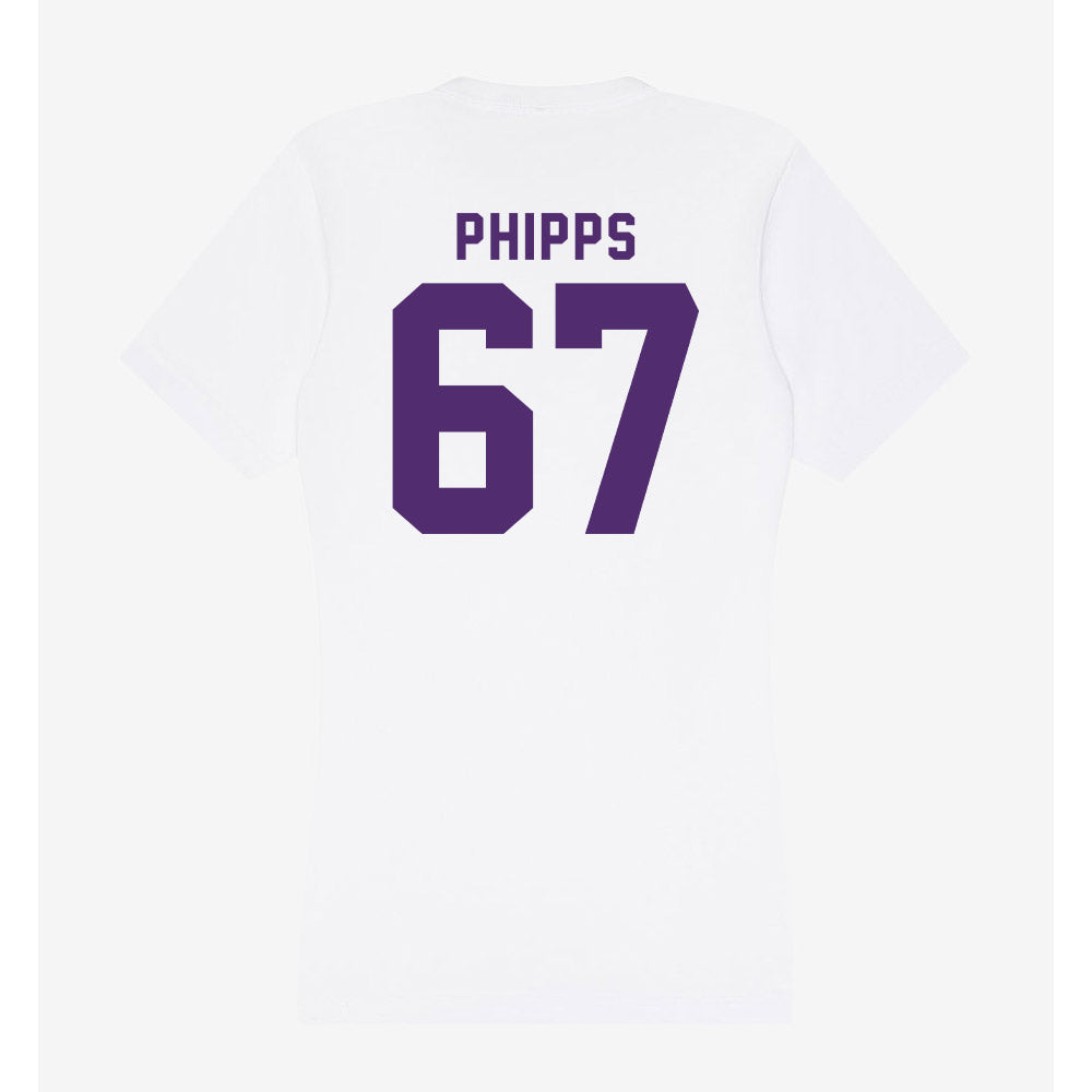 Albion - NCAA Football : Dylan Phipps - Women's V-Neck T-Shirt-1