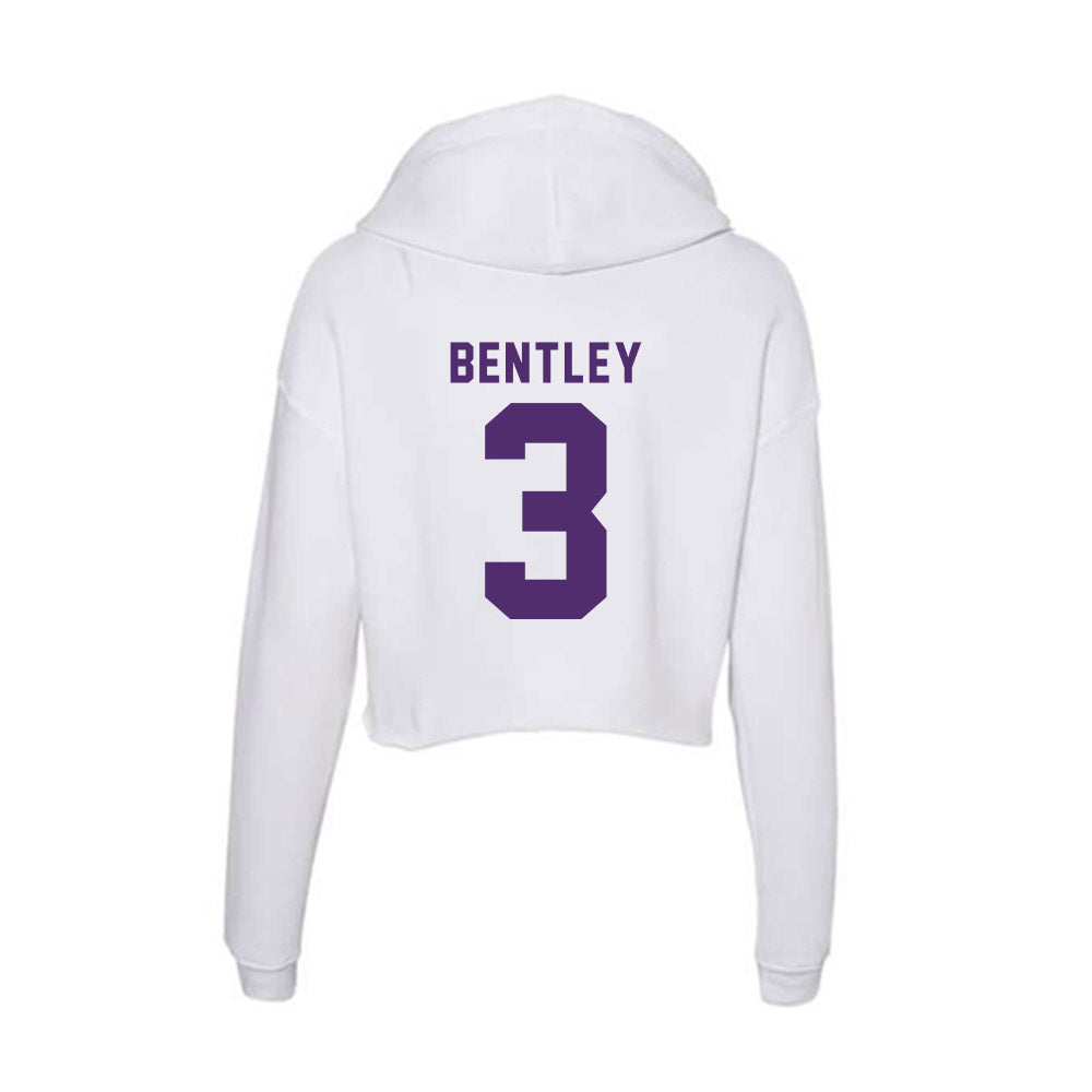 Albion - NCAA Men's Basketball : Kendall Bentley - Women's Crop Fleece Hoodie-1