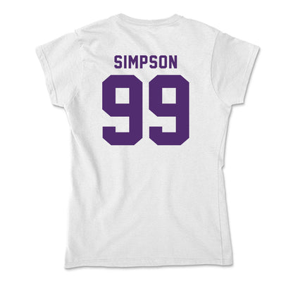 Albion - NCAA Football : Tayshaun Simpson - Soft Style Women’s T-Shirt-1