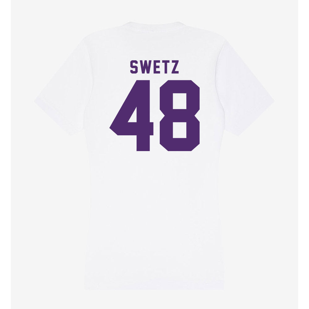 Albion - NCAA Football : Landen Swetz - Women's V-Neck T-Shirt-1
