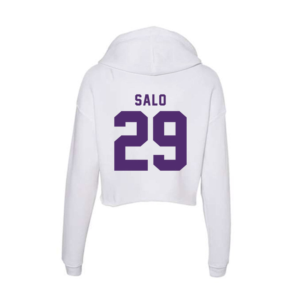 Albion - NCAA Women's Soccer : Chloe Salo - Women's Crop Fleece Hoodie-1