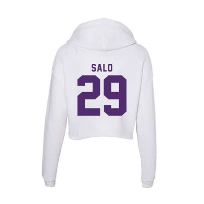Albion - NCAA Women's Soccer : Chloe Salo - Women's Crop Fleece Hoodie-1