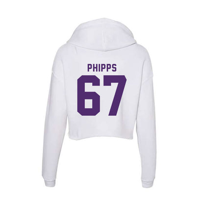 Albion - NCAA Football : Dylan Phipps - Women's Crop Fleece Hoodie-1