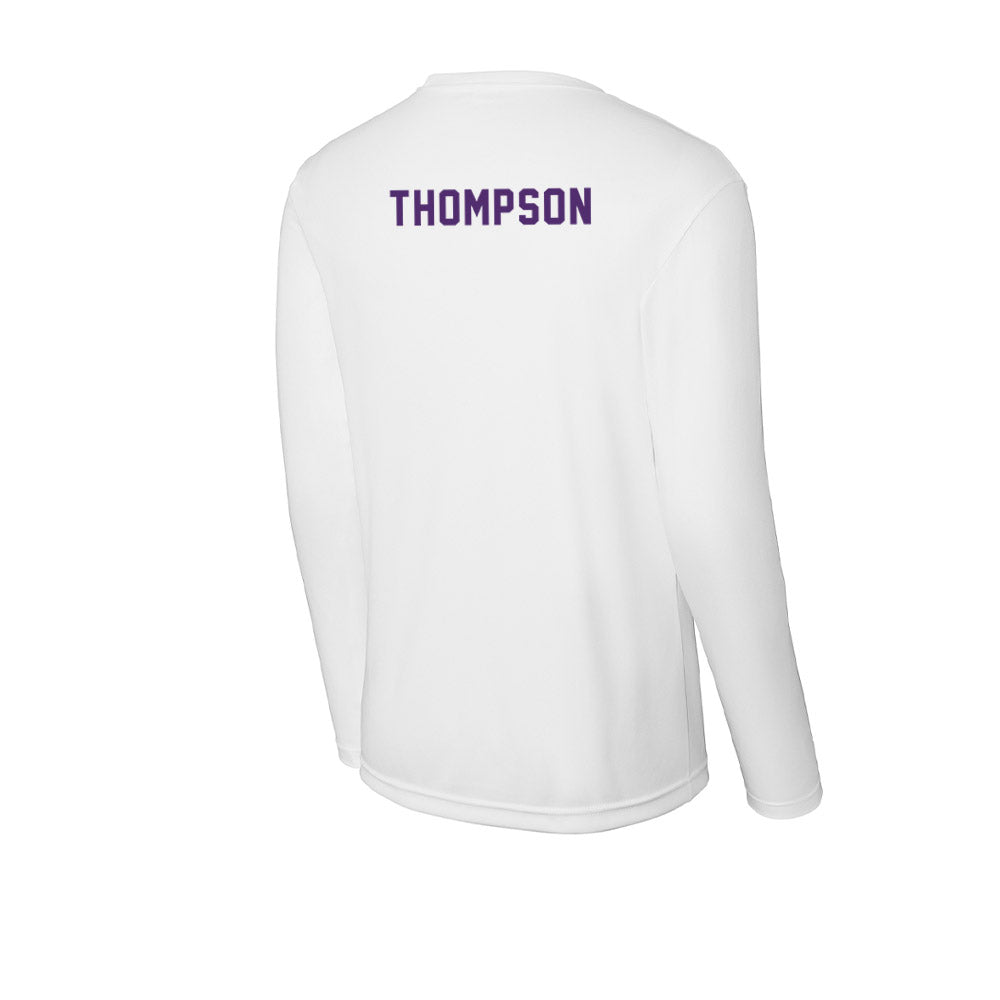 Albion - NCAA Men's Swimming & Diving : Cameron Thompson - Activewear Long Sleeve T-Shirt-1