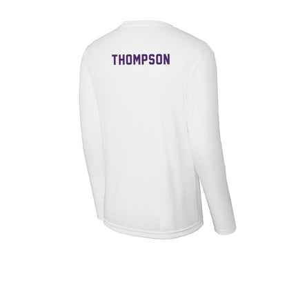 Albion - NCAA Men's Swimming & Diving : Cameron Thompson - Activewear Long Sleeve T-Shirt-1
