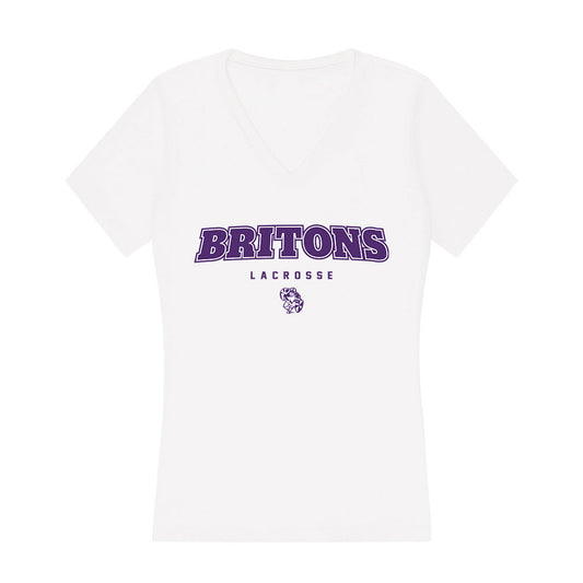 Albion - NCAA Men's Lacrosse : Jayden Sloan - Women's V-Neck T-Shirt-0