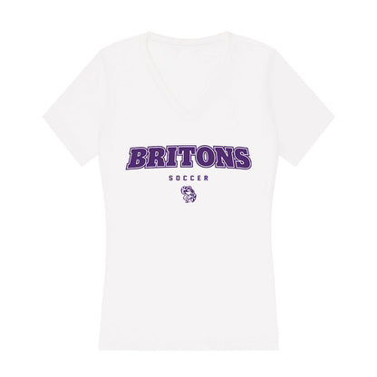 Albion - NCAA Men's Soccer : Ryan Anderson - Women's V-Neck T-Shirt-0