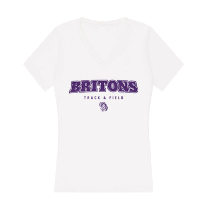Albion - NCAA Men's Track & Field : Sam VanderWerf - Women's V-Neck T-Shirt-0