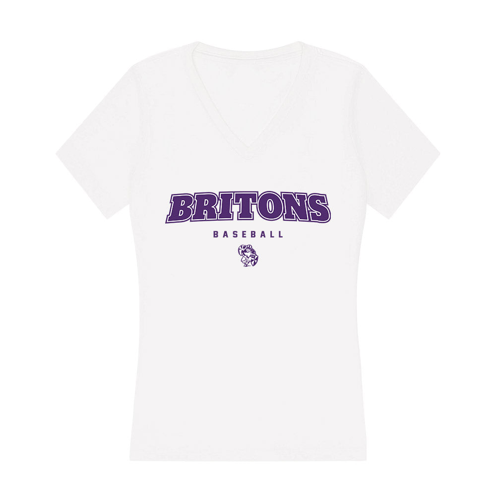 Albion - NCAA Baseball : Alex DeFinis - Women's V-Neck T-Shirt-0
