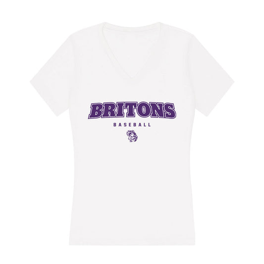 Albion - NCAA Baseball : Alex DeFinis - Women's V-Neck T-Shirt-0