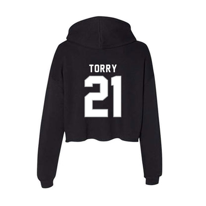 Northwest Missouri State - NCAA Football : Quincy Torry - Women's Crop Fleece Hoodie-1