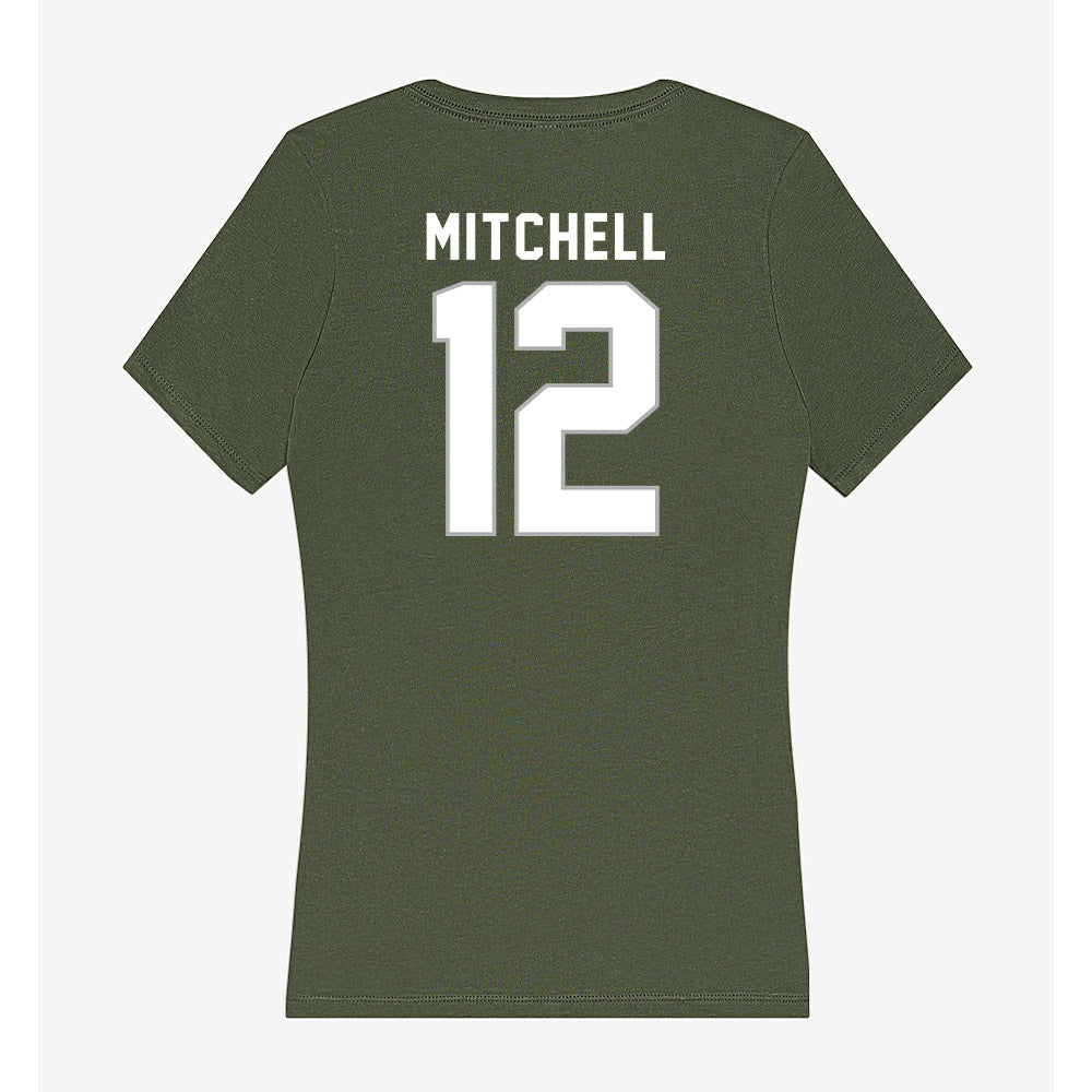 Northwest Missouri State - NCAA Football : Elijah Mitchell - Women's V-Neck T-Shirt-1