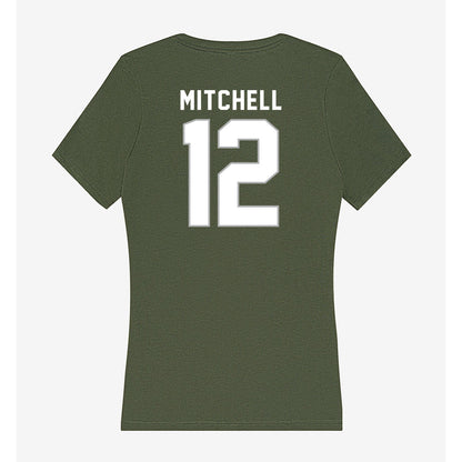 Northwest Missouri State - NCAA Football : Elijah Mitchell - Women's V-Neck T-Shirt-1