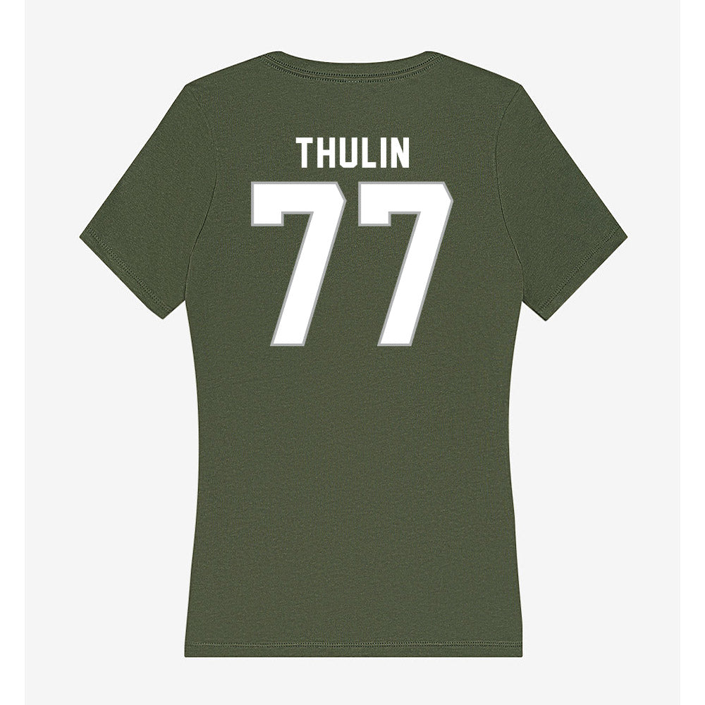 Northwest Missouri State - NCAA Football : Matt Thulin - Women's V-Neck T-Shirt-1