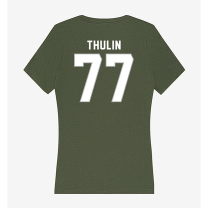 Northwest Missouri State - NCAA Football : Matt Thulin - Women's V-Neck T-Shirt-1