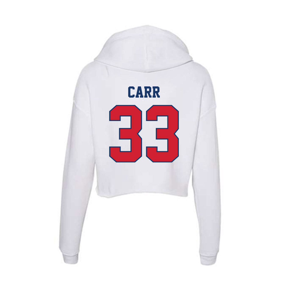 Francis Marion - NCAA Acrobatics & Tumbling : Janae Carr - Women's Crop Fleece Hoodie-1