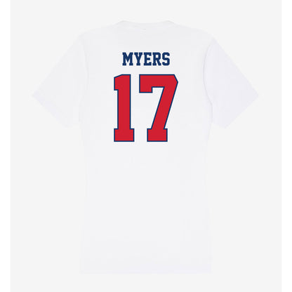 Francis Marion - NCAA Acrobatics & Tumbling : Chloe Myers - Women's V-Neck T-Shirt-1