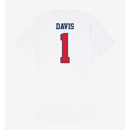 Francis Marion - NCAA Men's Basketball : Shannon Davis - Women's V-Neck T-Shirt-1