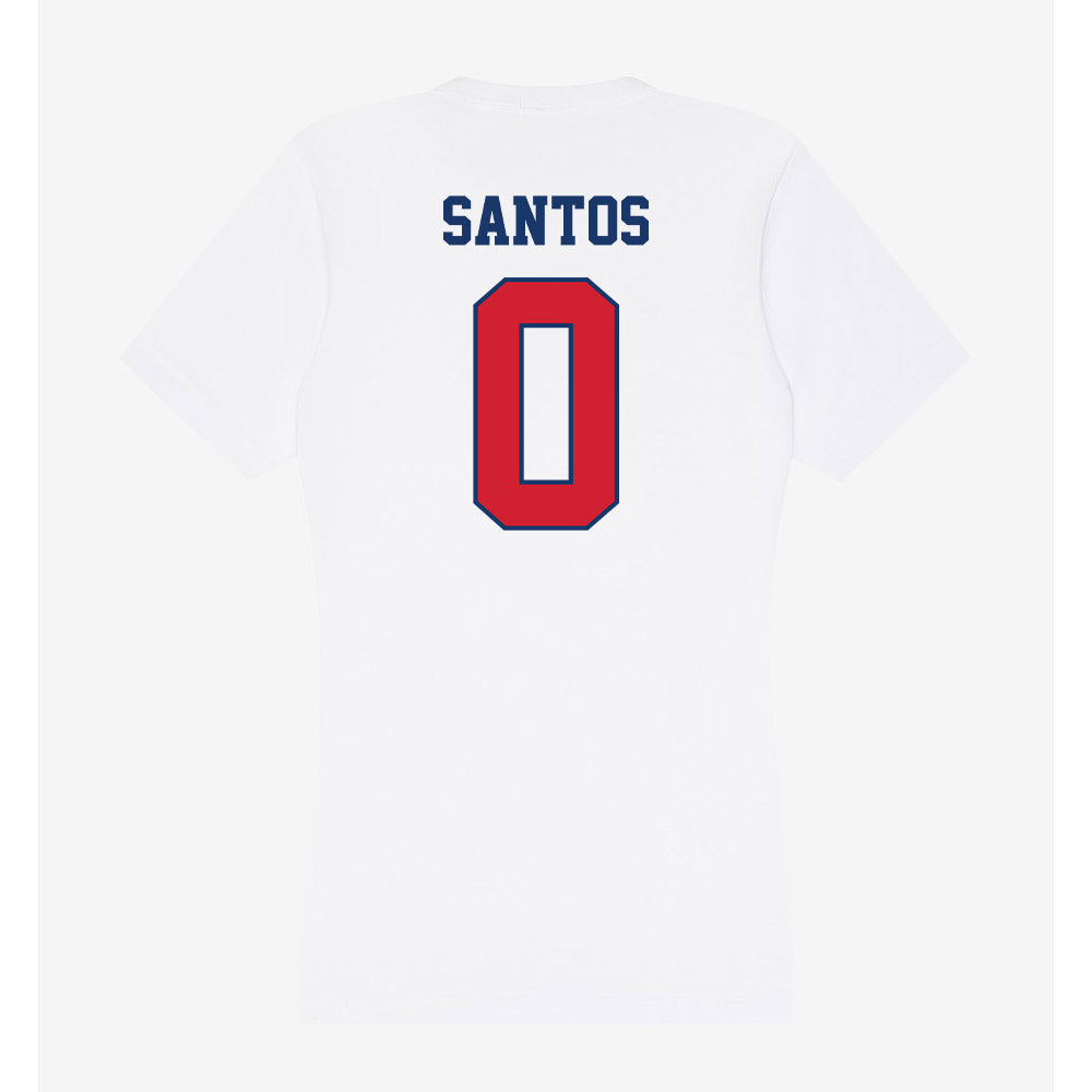 Francis Marion - NCAA Men's Basketball : Troy Santos - Women's V-Neck T-Shirt-1