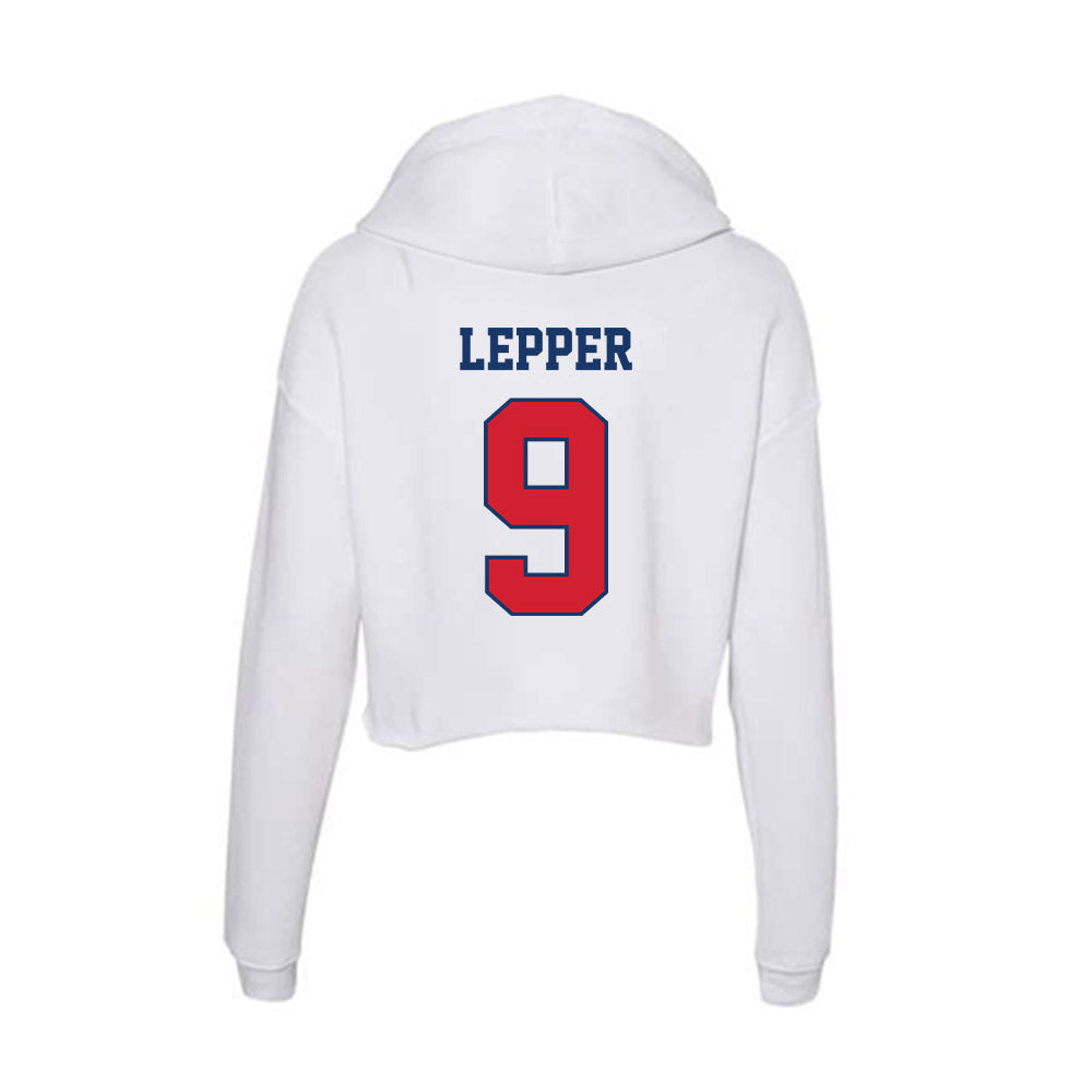 Francis Marion - NCAA Women's Soccer : Cora Lepper - Women's Crop Fleece Hoodie-1