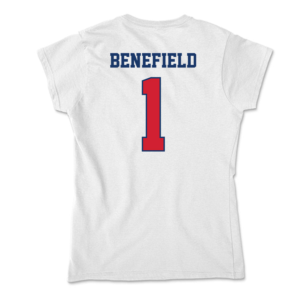 Francis Marion - NCAA Women's Basketball : Jaliyah Benefield - Soft Style Women’s T-Shirt-1