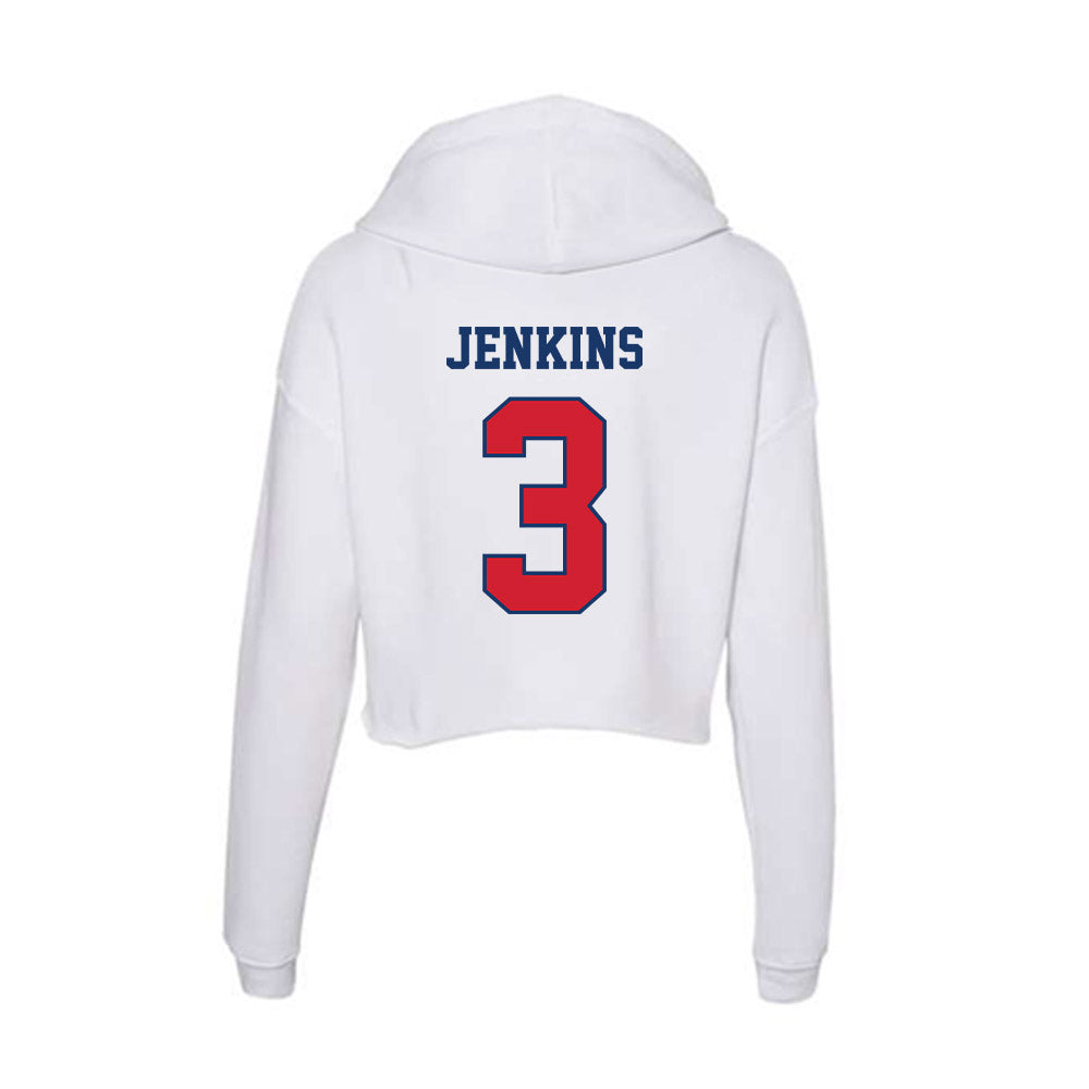 Francis Marion - NCAA Men's Basketball : John-Michael Jenkins - Women's Crop Fleece Hoodie-1