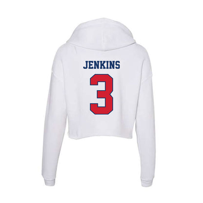 Francis Marion - NCAA Men's Basketball : John-Michael Jenkins - Women's Crop Fleece Hoodie-1