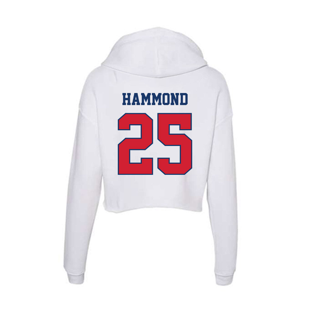 Francis Marion - NCAA Women's Basketball : Rebecca Hammond - Women's Crop Fleece Hoodie-1